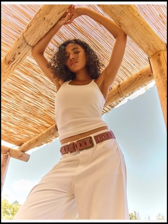 Genuine Leather Western Belt Adjustable 1.57\